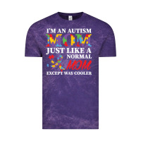 Cloud Purple LIL Autism Mom Vintage Tee - CowhideDigitalArt
