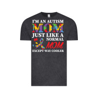 Vintage Black LIL Autism Mom Vintage Tee - CowhideDigitalArt