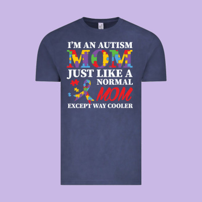 Lil Autism Mom Vintage Tee Designed By Cowhidedigitalart