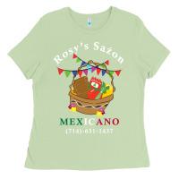 Matcha logo for rosys saon mexicano Ladies Tee - CowhideDigitalArt