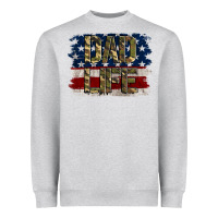 Heather Grey Dad Life Heavyweight Sweatshirt - Jasminsmagicworld