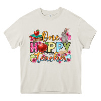 Cream Easter Day One hoppy Teacher Heavy Core Tee - OliviaCreatesArt