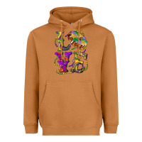 Mardi Gras Love With King Cake Heavyweight Hoodie | Teevron