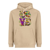 Mushroom mardi gras love with king cake Heavyweight Hoodie - RanaPortraitStore