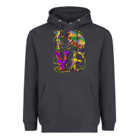 Smoke mardi gras love with king cake Heavyweight Hoodie - RanaPortraitStore