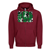 Burgundy Christmas Joy With Chick Zipper Hoodie - RanaPortraitStore