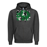 Charcoal Heather Christmas Joy With Chick Zipper Hoodie - RanaPortraitStore