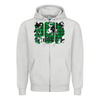 Dove Grey Christmas Joy With Chick Zipper Hoodie - RanaPortraitStore