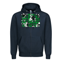 Navy Christmas Joy With Chick Zipper Hoodie - RanaPortraitStore