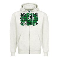Oatmeal Heather Christmas Joy With Chick Zipper Hoodie - RanaPortraitStore