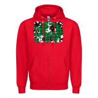Red Christmas Joy With Chick Zipper Hoodie - RanaPortraitStore