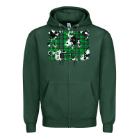 Sports Green Christmas Joy With Chick Zipper Hoodie - RanaPortraitStore
