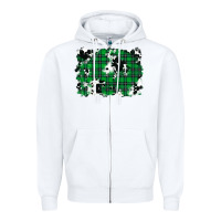 White Christmas Joy With Chick Zipper Hoodie - RanaPortraitStore