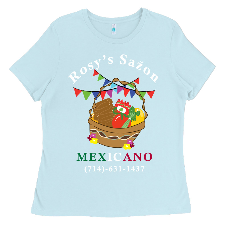 Logo For Rosys Saon Mexicano Ladies Tee by CowhideDigitalArt | Teevron