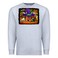 Heather Grey halloween heifer Premium Sweatshirt - Jasminsmagicworld