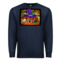Navy halloween heifer Premium Sweatshirt - Jasminsmagicworld