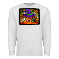 Oatmeal Heather halloween heifer Premium Sweatshirt - Jasminsmagicworld
