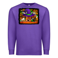 Purple halloween heifer Premium Sweatshirt - Jasminsmagicworld