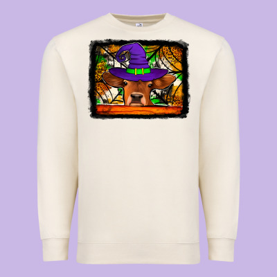 Halloween Heifer Premium Sweatshirt Designed By Jasminsmagicworld