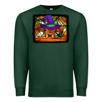 Sports Green halloween heifer Premium Sweatshirt - Jasminsmagicworld