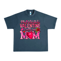 Midnight Navy My Favorite Valentine Calls Me Urban Heavy Tee - CowhideDigitalArt