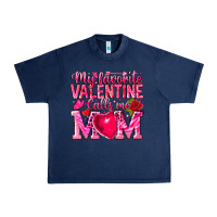 Navy My Favorite Valentine Calls Me Urban Heavy Tee - CowhideDigitalArt