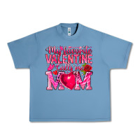 Pebble Blue My Favorite Valentine Calls Me Urban Heavy Tee - CowhideDigitalArt
