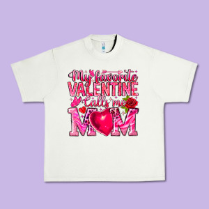 My Favorite Valentine Calls Me Urban Heavy Tee Designed By Cowhidedigitalart