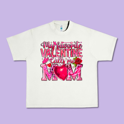 My Favorite Valentine Calls Me Urban Heavy Tee Designed By Cowhidedigitalart