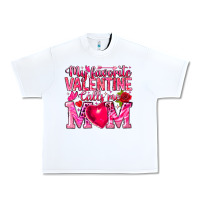 White My Favorite Valentine Calls Me Urban Heavy Tee - CowhideDigitalArt