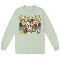Matcha Western Blessed Mom Baby Calf Mother's Day Long Sleeve Tee - LillyAllenDesigns