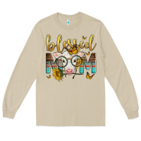 Mushroom Western Blessed Mom Baby Calf Mother's Day Long Sleeve Tee - LillyAllenDesigns