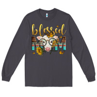 Smoke Western Blessed Mom Baby Calf Mother's Day Long Sleeve Tee - LillyAllenDesigns