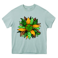 Arona St. Patrick's sunflower Heavy Core Tee - OliviaCreatesArt