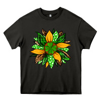 Asphalt St. Patrick's sunflower Heavy Core Tee - OliviaCreatesArt