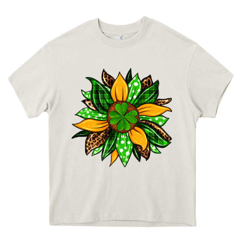 St. Patrick's Sunflower Heavy Core Tee by OliviaCreatesArt | Teevron
