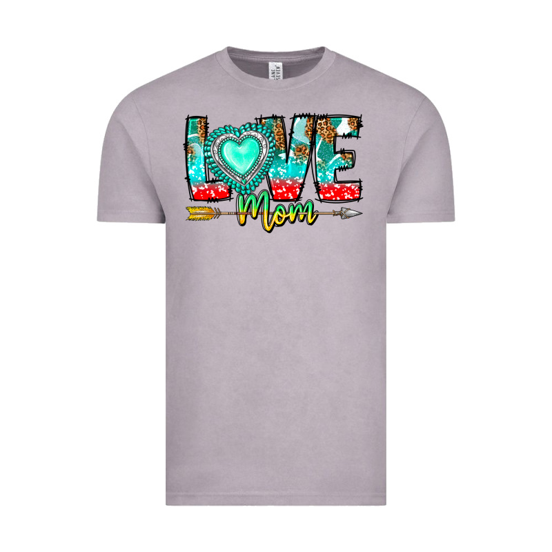 Love Mom Vintage Tee by CowhideDigitalArt | Teevron
