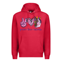 Cardinal Peace Love Unicorn Premium Hoodie - Jasminsmagicworld