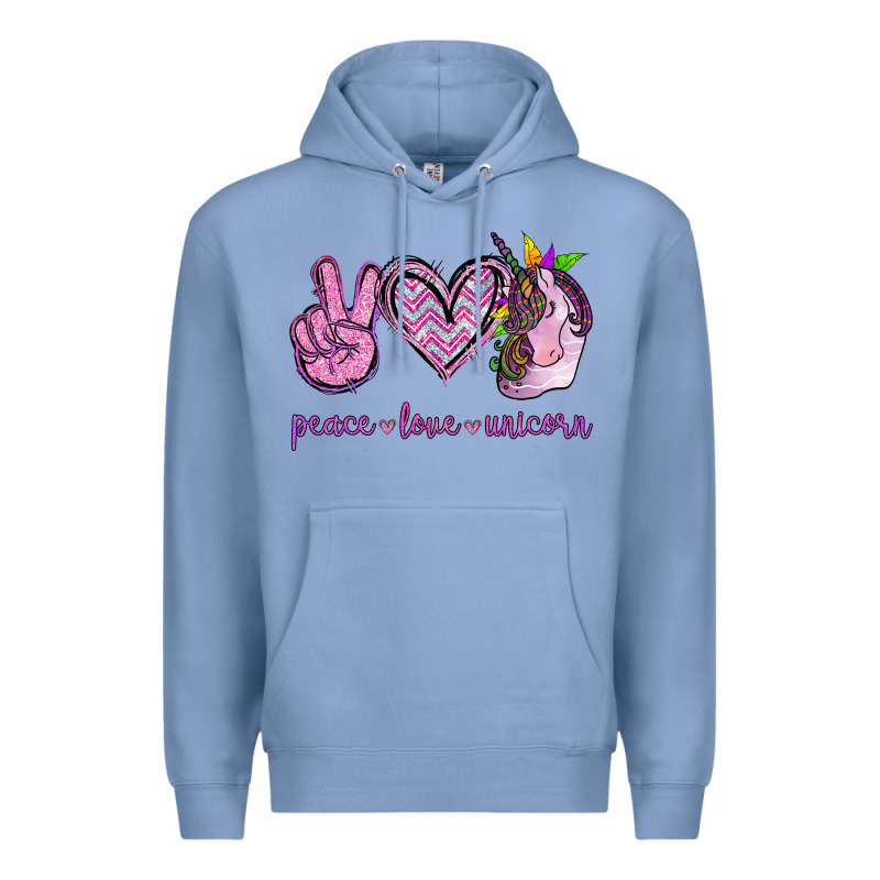 Peace Love Unicorn Premium Hoodie by Jasminsmagicworld | Teevron