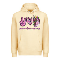 Pina Colada Peace Love Unicorn Premium Hoodie - Jasminsmagicworld