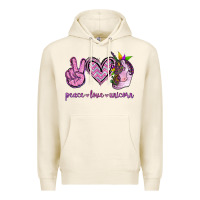 Tofu Peace Love Unicorn Premium Hoodie - Jasminsmagicworld