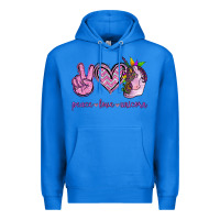 True Royal Peace Love Unicorn Premium Hoodie - Jasminsmagicworld