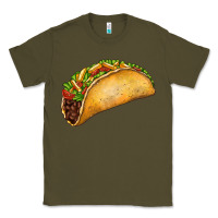 Army Green Taco Classic Tee - FaDigitalArtStudio