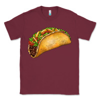 Burgundy Taco Classic Tee - FaDigitalArtStudio