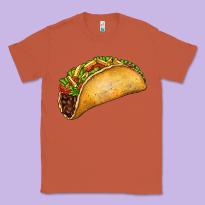 Taco Classic Tee Designed By Fadigitalartstudio