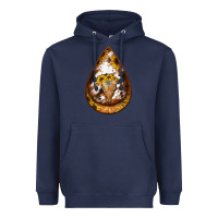 Navy sunflower tooled leather bullskull teardrop earrings Heavyweight Hoodie - Jasminsmagicworld