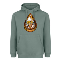 Sage sunflower tooled leather bullskull teardrop earrings Heavyweight Hoodie - Jasminsmagicworld