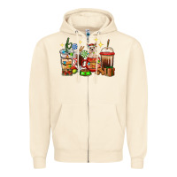 Sandshell Christmas coffee cups with Chihuahua Zipper Hoodie - RanaPortraitStore