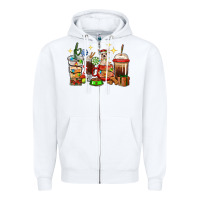 White Christmas coffee cups with Chihuahua Zipper Hoodie - RanaPortraitStore