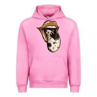 Fuchsia Pink Western Leopard Cowhide Tongue Urban Hoodie - Jasminsmagicworld